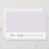 ELEGANT| BRIDAL SHOWING INVITATION EINLADUNG (Rückseite)