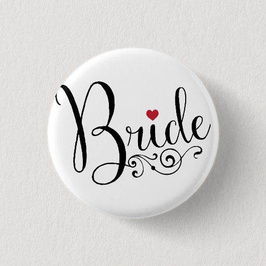 Elegant Bride Button (Vorderseite)