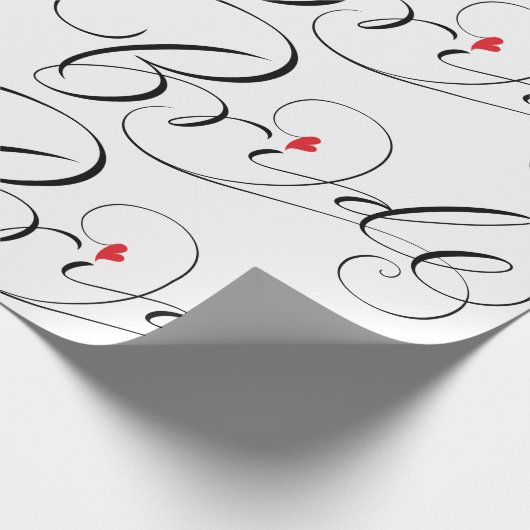 Elegant Bride Calligrafy Extravagant Script Letter Geschenkpapier (Ecke)