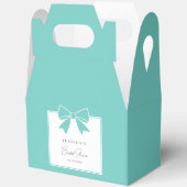 Elegant Bride & Co. Aquamarines Blue Bow-Brautpart Geschenkschachtel (Offen)