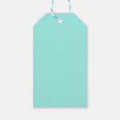 Elegant Bride & Co. Brautparty Teal Geschenkanhänger (Rückseite)