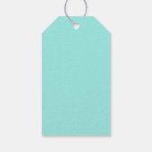 Elegant Bride & Co. Brautparty Teal Geschenkanhänger (Rückseite)