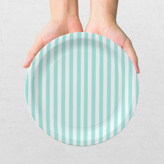Elegant Bride & Co. Brautparty Teal Pappteller