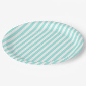 Elegant Bride & Co. Brautparty Teal Pappteller (Schrägansicht)