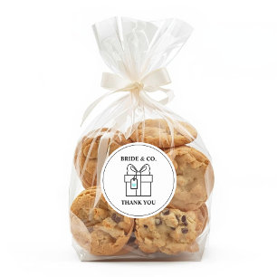 Elegant Bride & Co. Brautparty Türkis Runder Aufkleber