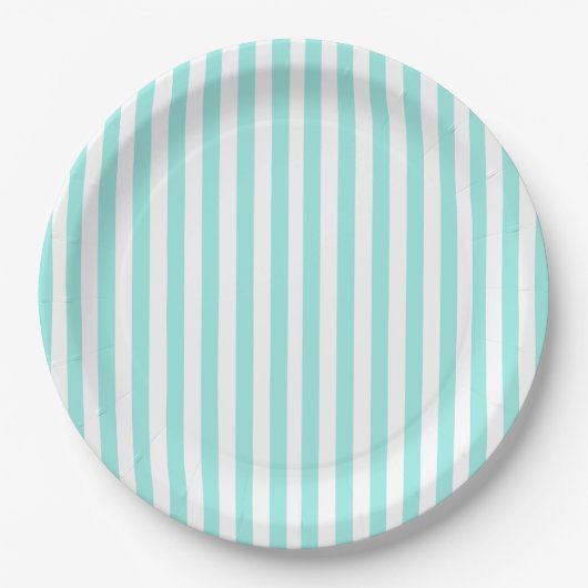 Elegant Bride & Co. Bridal Shower Teal Pappteller (Vorderseite)