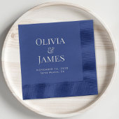 Elegant Bride Groom Monogram Wedding Servietten Mit Folie