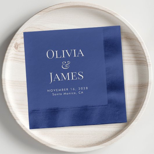 Elegant Bride Groom Monogram Wedding Servietten Mit Folie