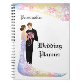 Elegant Bride Groom Wedding Planner Personalisiert Notizblock (Vorderseite)