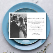 Elegant Bride Groom Wedding Vielen Dank Dankeskarte