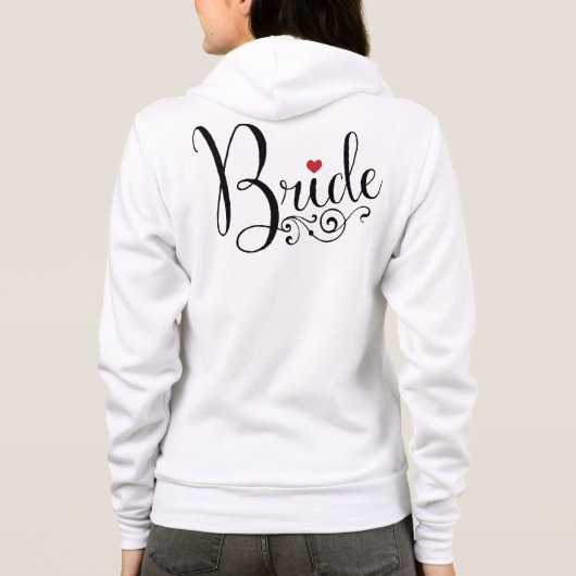 Elegant Bride Hoodie (Rückseite)