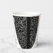 Elegant Bride on Black Pappbecher (Rechts)