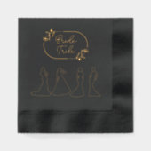 Elegant Bride Stbe Servietten Mit Folie (Vorderseite)