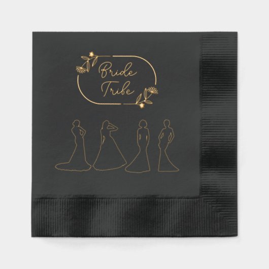 Elegant Bride Stbe Servietten Mit Folie (Vorderseite)