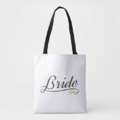 Elegant Bride Wedding Calligraphy | Tasche (Vorderseite)