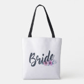 Elegant Bride Wedding Calligraphy | Tasche (Rückseite)
