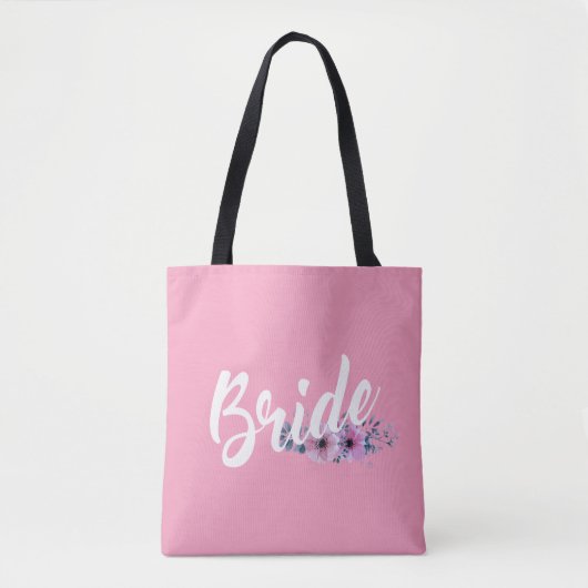 Elegant Bride Wedding Calligraphy | Tasche (Vorderseite)