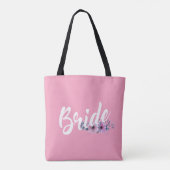 Elegant Bride Wedding Calligraphy | Tasche (Rückseite)