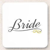 Elegant Bride Wedding Calligraphy | UNTERSETZER (Vorderseite)