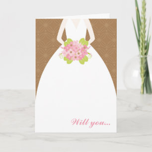 Elegant Bridesmaid Einladung