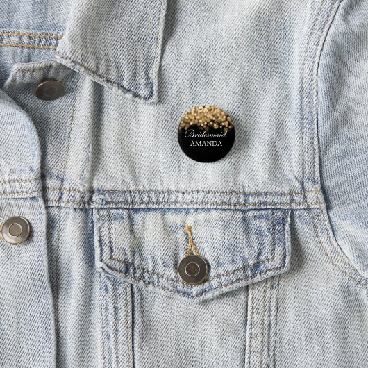 Elegant Bridesmaid Gefallen Gold Lights Button (Beispiel)