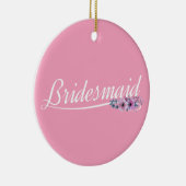 Elegant Bridesmaid Hochzeitskalligrafie Ornament (Rechts)