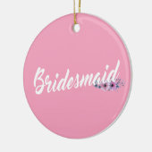 Elegant Bridesmaid Hochzeitskalligrafie Ornament (Links)
