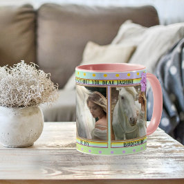 Elegant Bridesmaid Polka Dots Foto Tasse