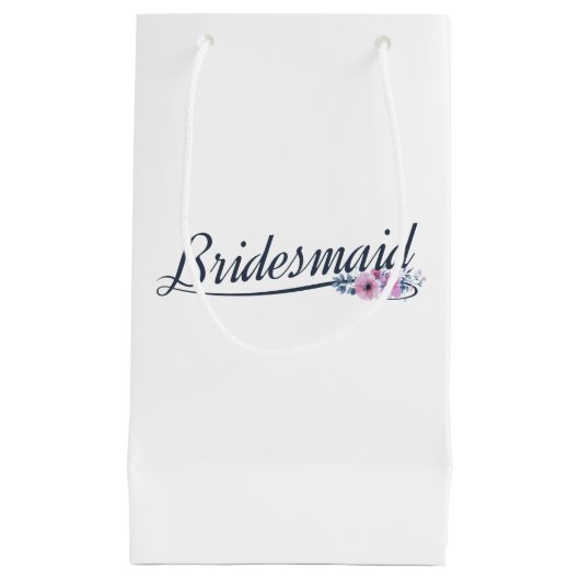 Elegant Bridesmaid Wedding Calligraphy | Geschenkt Kleine Geschenktüte (Vorderseite)
