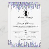 Elegant Bridgerton Wedding Invitation Einladung (Vorne/Hinten)