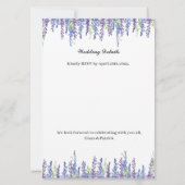 Elegant Bridgerton Wedding Invitation Einladung (Rückseite)