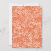 ELEGANT BRIGHT APRICOT DIAMOND BIRTHDAY PARTEI EINLADUNG (Rückseite)