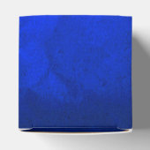 Elegant Bright Blue Silver Swirl Geschenkschachtel (Oben)