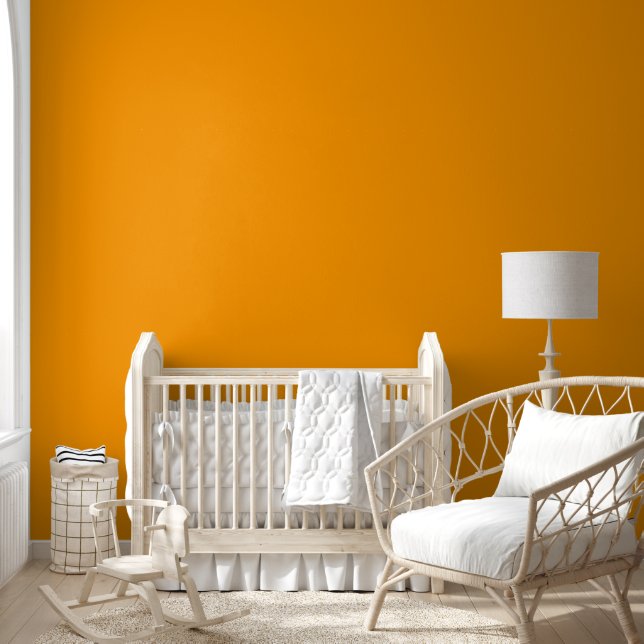Elegant Bright Orange Solid Color Tapete (Kinder)