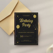 Elegant Brithday Einladung