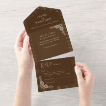 Elegant Bronz Verziert in einer Hochzeit