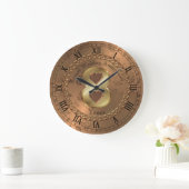 Elegant Bronze 8. Jubiläum Geschenkidee Große Wanduhr (Zuhause)