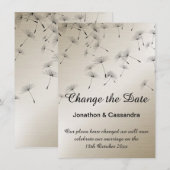 ELEGANT BRONZE & SCHWARZE DANDELION ÄNDERN DAS DAT (Vorne/Hinten)