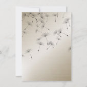 ELEGANT BRONZE & SCHWARZE DANDELION ÄNDERN DAS DAT (Rückseite)