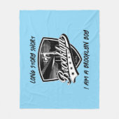 Elegant Brooklyn Logo Design Fleecedecke (Vorderseite)