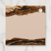 Elegant Brown Agate Geschenkanhänger (Rückseite)