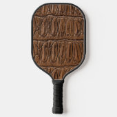 Elegant Brown Crocodile Pickleball Schläger (Rückseite)
