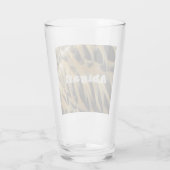 Elegant Brown Duck Feather Pattern Foto Nature Glas (Rückseite)