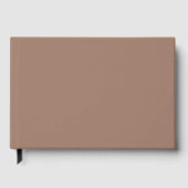Elegant Brown Foil Gästebuch - Zeitlose Erinnerung (Vorderseite)