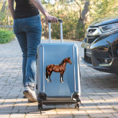 Elegant Brown Horse Aufkleber (Koffer Insitu)