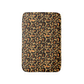 Elegant Brown Leopard Spots Wild Animal Glam Badematte (Vorderseite Vertikal)