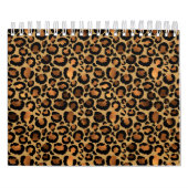 Elegant Brown Leopard Spots Wild Animal Glam Kalender (Titelbild)