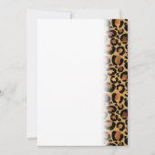 Elegant Brown Leopard Spots Wild Animal Glam Save The Date (Vorderseite)