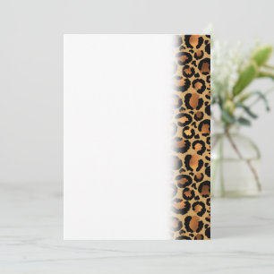 Elegant Brown Leopard Spots Wild Animal Glam Save The Date