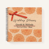Elegant Brown Mandala Wedding Planner Notizblock (Vorderseite)